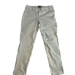 1822 Denim Corduroy Pants Women 14 White